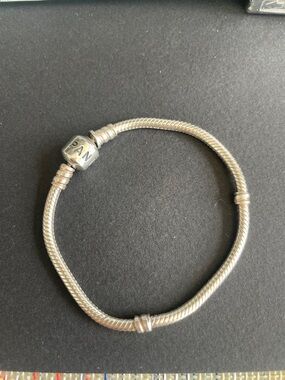 Pandora Sterling Silver Snake Chain Charm Bracelet - Silver